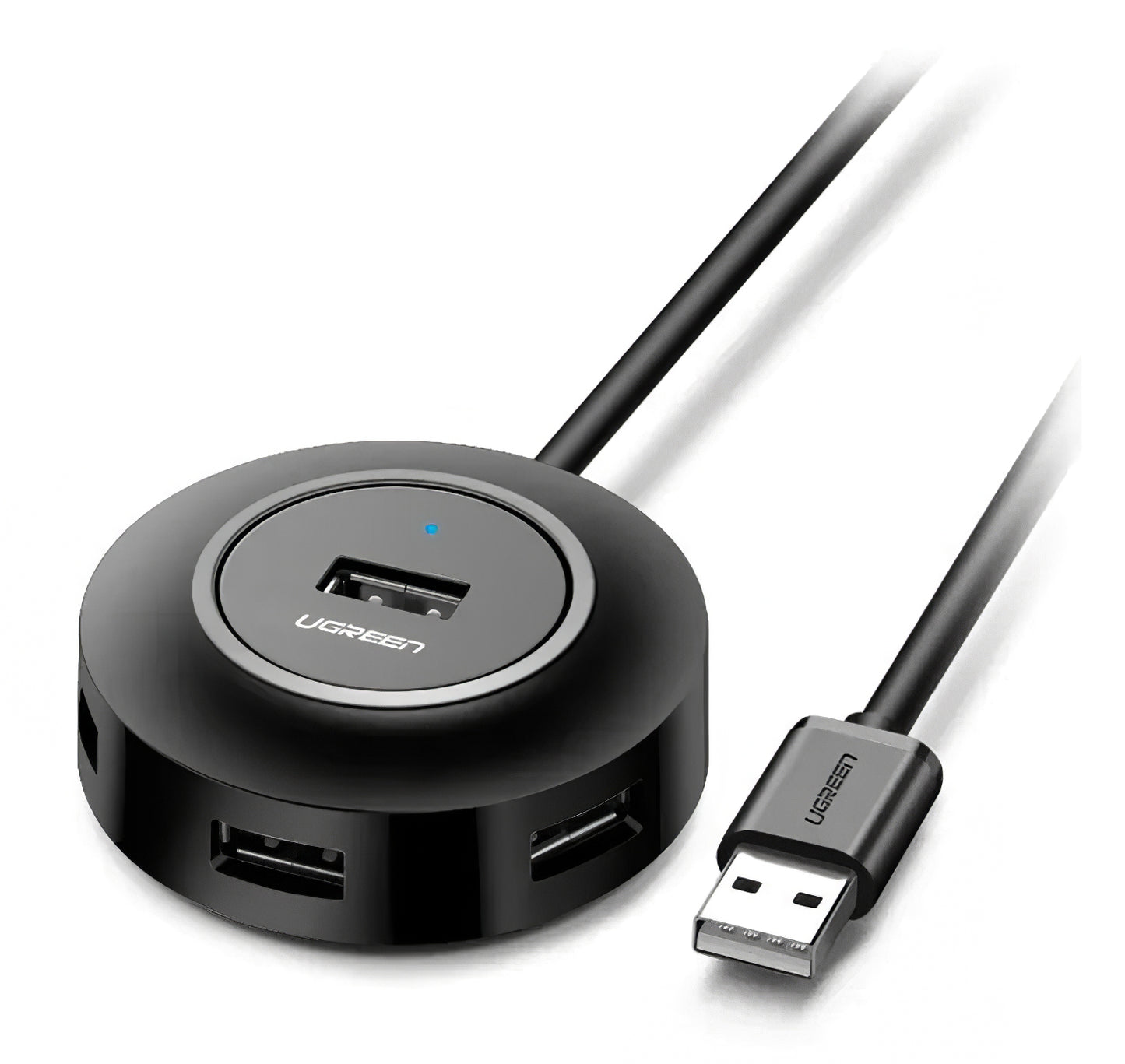 USB-hub UGREEN CR106, 4 x USB-A, 1 m, svart