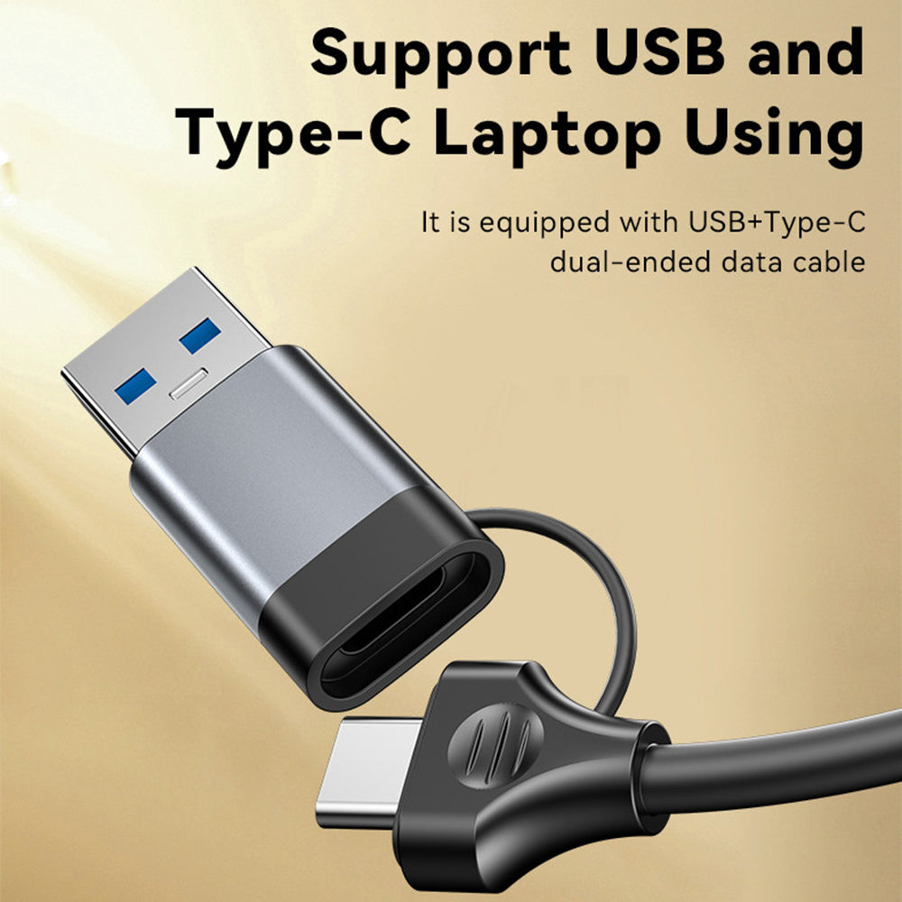 USB / USB-C-hub Yesido HB21, 5i1, Grå