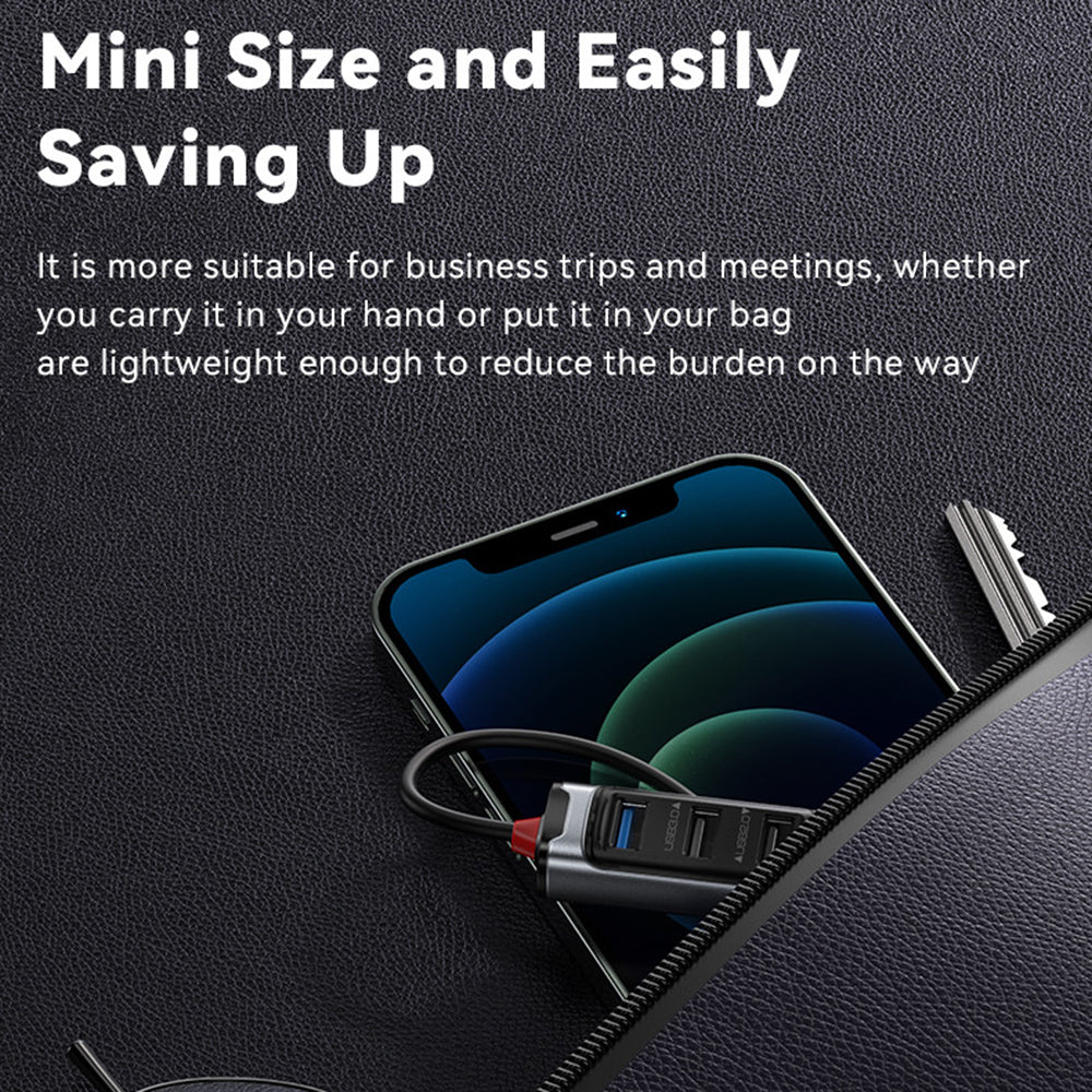 USB / USB-C-hub Yesido HB21, 5i1, Grå