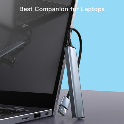 USB-hub Yesido HB18, 4i1, Grå