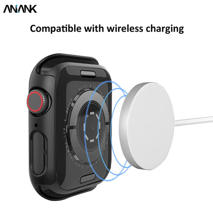 Anank Screen Guard-etui for Apple Watch Series 7 45mm, svart