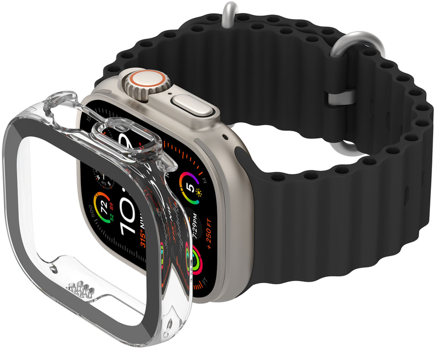 Belkin ScreenForce TemperedCurve deksel for Apple Watch Ultra Series, Transparent OWA001zzCL