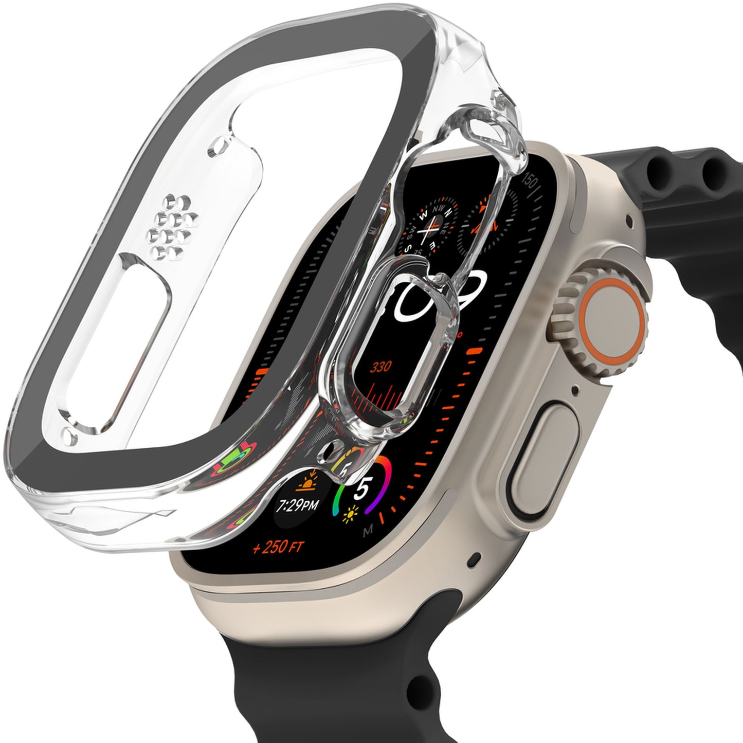 Belkin ScreenForce TemperedCurve deksel for Apple Watch Ultra Series, Transparent OWA001zzCL