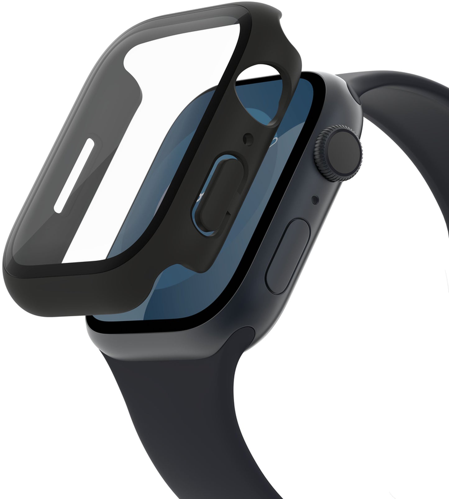Belkin ScreenForce TemperedCurve deksel for Apple Watch 40mm / 41mm Series, svart OVG003zzBK-REV