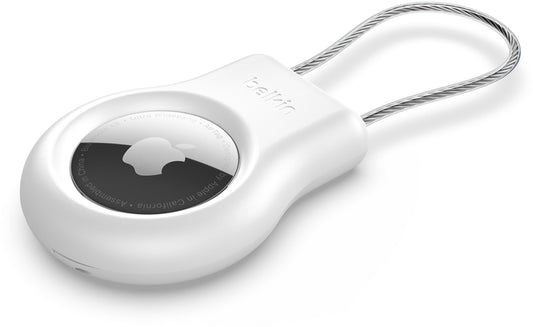 Belkin Wire Cable-etui for Apple AirTag, hvit MSC009btWH