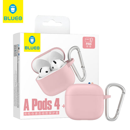 Blueo Liquid-etui for Apple AirPods 4, Rosa