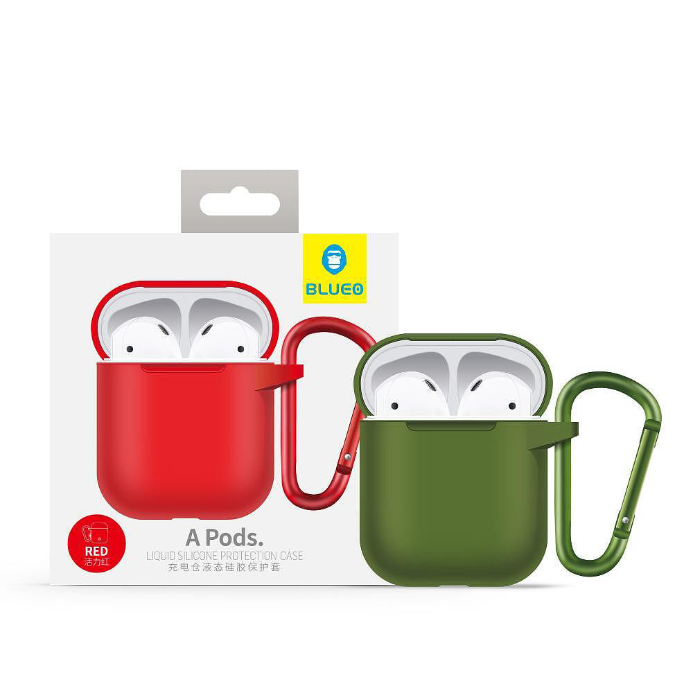 Blueo Liquid-etui for Apple AirPods Gen 1, svart