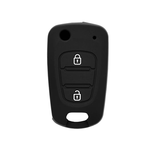 Techsuit bilnøkkelveske 2003.04 for Hyundai Elantra / Kia Picanto, svart