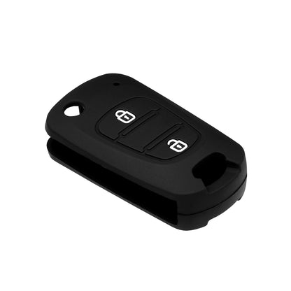 Techsuit bilnøkkelveske 2003.04 for Hyundai Elantra / Kia Picanto, svart
