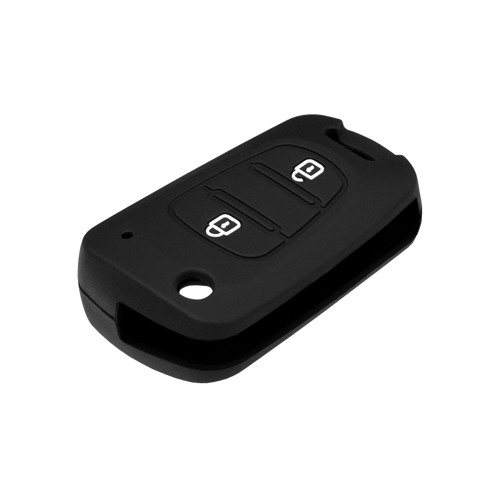 Techsuit bilnøkkelveske 2003.04 for Hyundai Elantra / Kia Picanto, svart