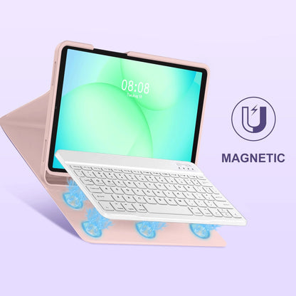 Etui med tastatur for Samsung Galaxy Tab A11+ / Tab A9+, Tech-Protect, SC PEN, Rosa