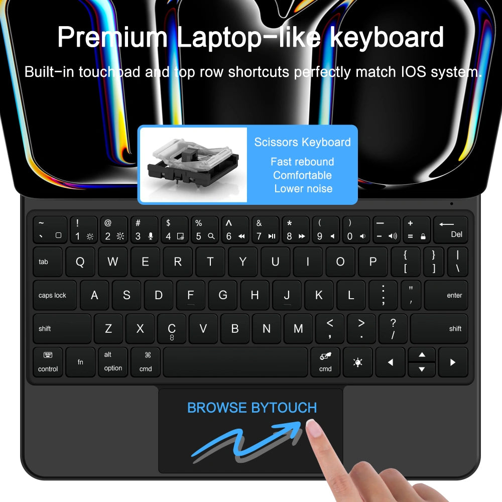 Tastaturdeksel for Apple iPad Pro 13 (2025) / (2024), Tech-Protect, SmartCase Magnetic, Svart