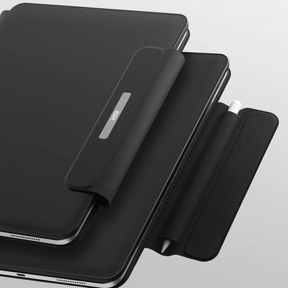 Tastaturdeksel for Apple iPad (2025) / (2022), ESR, Rebound, Svart, Reseglet
