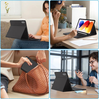 Etui med tastatur for Xiaomi Poco Pad M1 / Redmi Pad 2 Pro, Tech-Protect, SC PEN, Svart