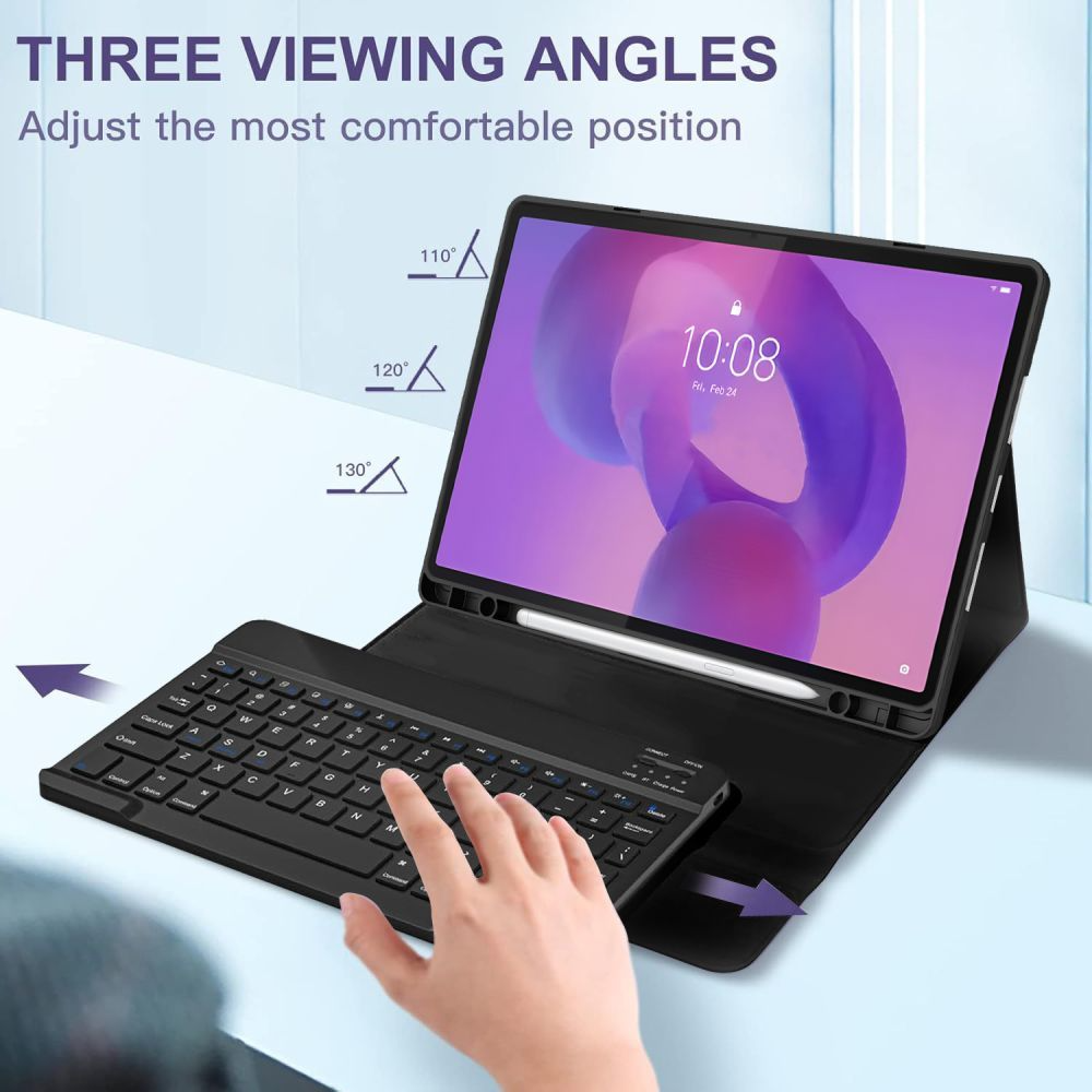 Tastaturetui for Lenovo Idea Tab Pro, Tech-Protect, SC PEN, Svart