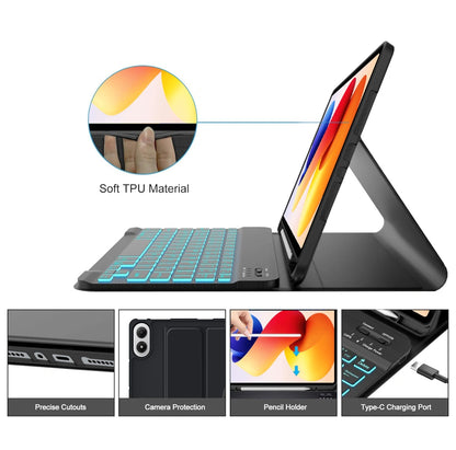 Etui med tastatur for Xiaomi Poco Pad M1 / Redmi Pad 2 Pro, Tech-Protect, SC PEN, Svart