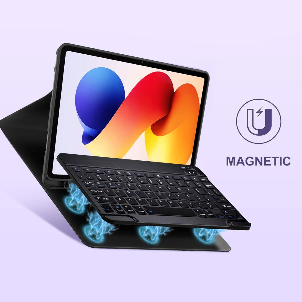 Etui med tastatur for Xiaomi Poco Pad M1 / Redmi Pad 2 Pro, Tech-Protect, SC PEN, Svart