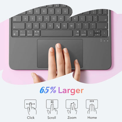 Tastaturdeksel for Apple iPad (2025) / (2022), ESR, Flex, Grå