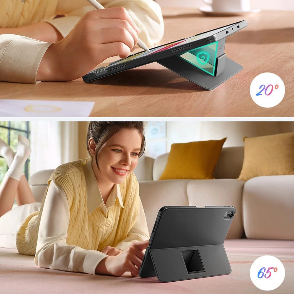 Tastaturdeksel for Apple iPad (2025) / (2022), ESR, Flex, Grå