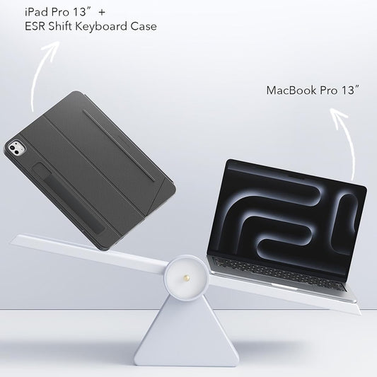 Tastaturdeksel for Apple iPad (2025) / (2022), ESR, Shift, Grå