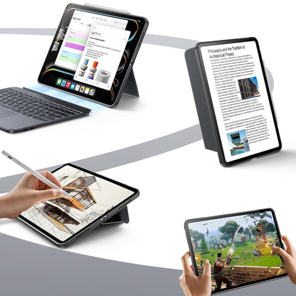 Tastaturdeksel for Apple iPad (2025) / (2022), ESR, Shift, Grå