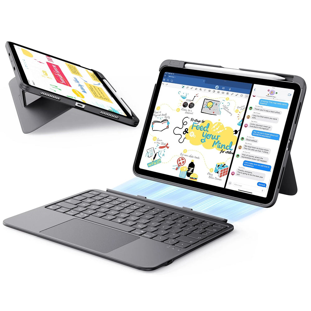 Tastaturdeksel for Apple iPad Air 11 (2026) / iPad Air 11 (2025) / Air 11 (2024) / Air (2022) / Air (2020), ESR, Flex, Grå