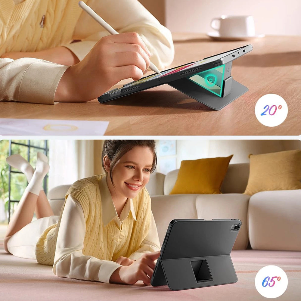 Tastaturdeksel for Apple iPad Air 11 (2026) / iPad Air 11 (2025) / Air 11 (2024) / Air (2022) / Air (2020), ESR, Flex, Grå