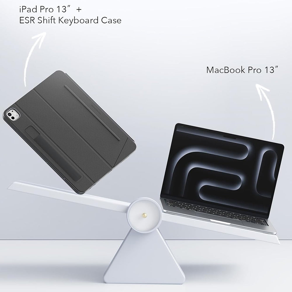 Deksel med tastatur for Apple iPad Air 11 (2025) / Air 11 (2024) / Air (2022) / Air (2020), ESR, Shift, Grå