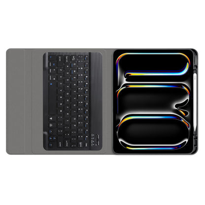 Tastaturdeksel for Apple iPad Pro 11 (2024), Techsuit, CozyTab, Svart