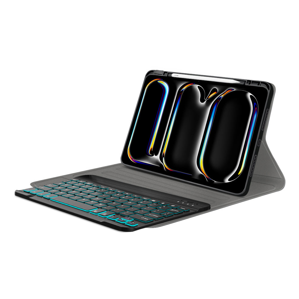 Tastaturdeksel for Apple iPad Pro 11 (2024), Techsuit, CozyTab, Svart
