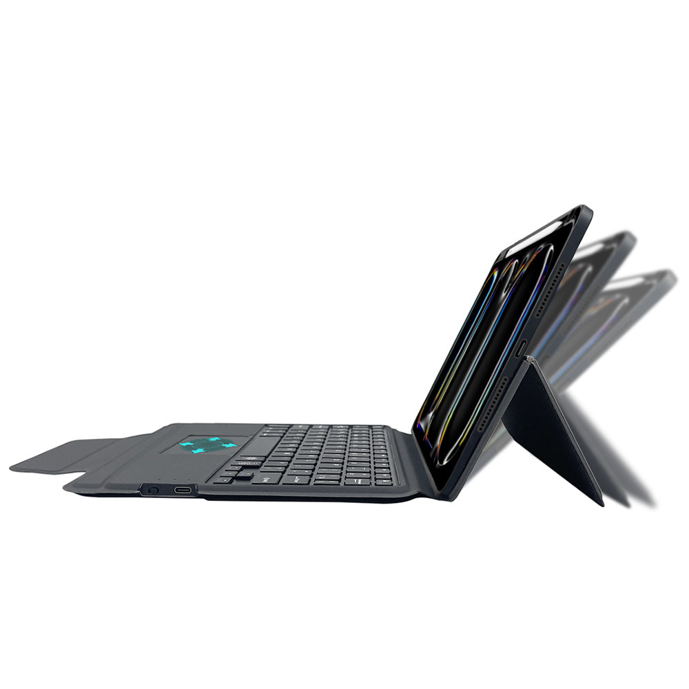 Tastaturdeksel for Apple iPad Pro 11 (2024), Techsuit, KeyTab Pro, Svart