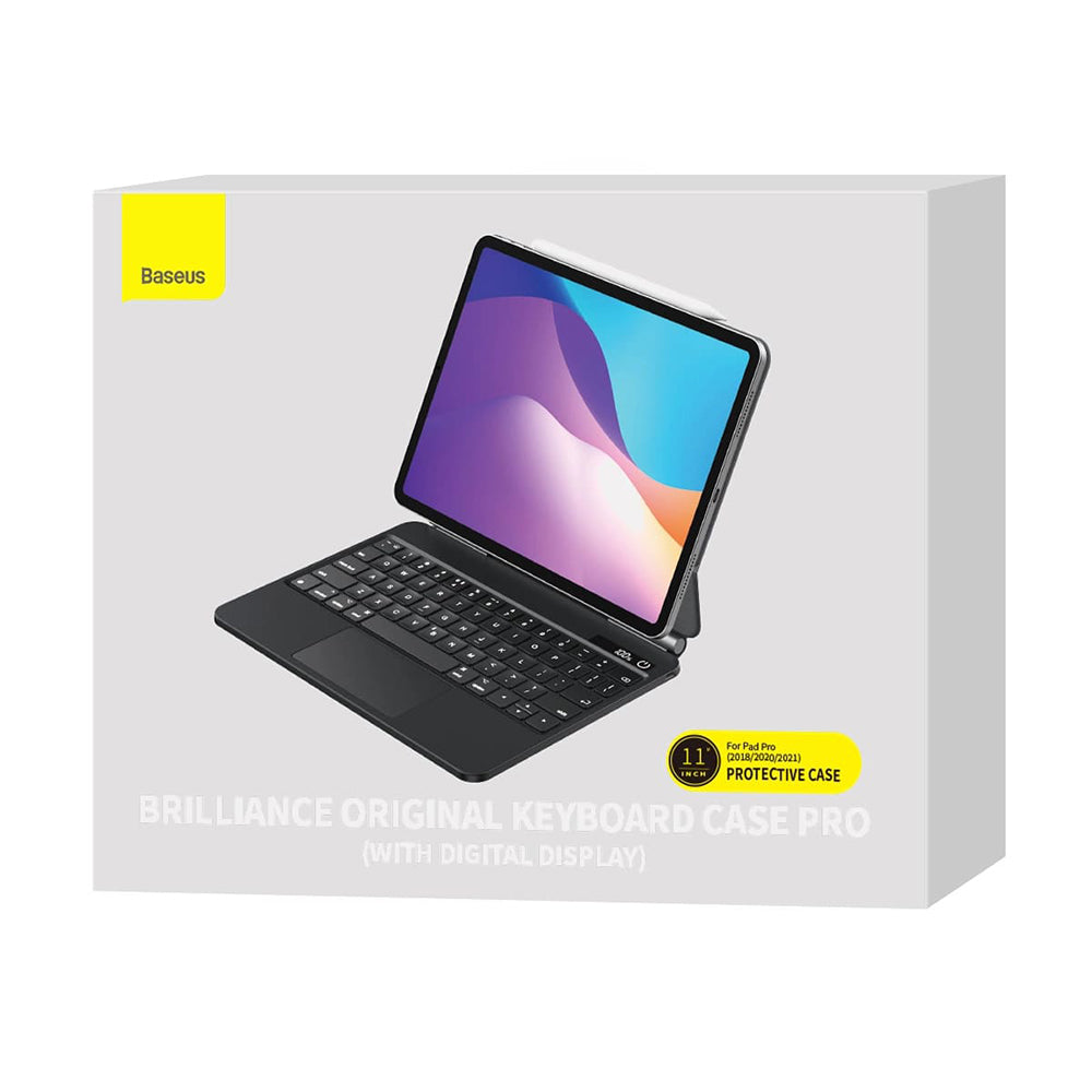 Tastaturdeksel for Apple iPad Pro 12.9 (2022) / Pro 12.9 (2021) / Pro 12.9 (2020) / Pro 12.9 (2018), Baseus, Brilliance, Grå