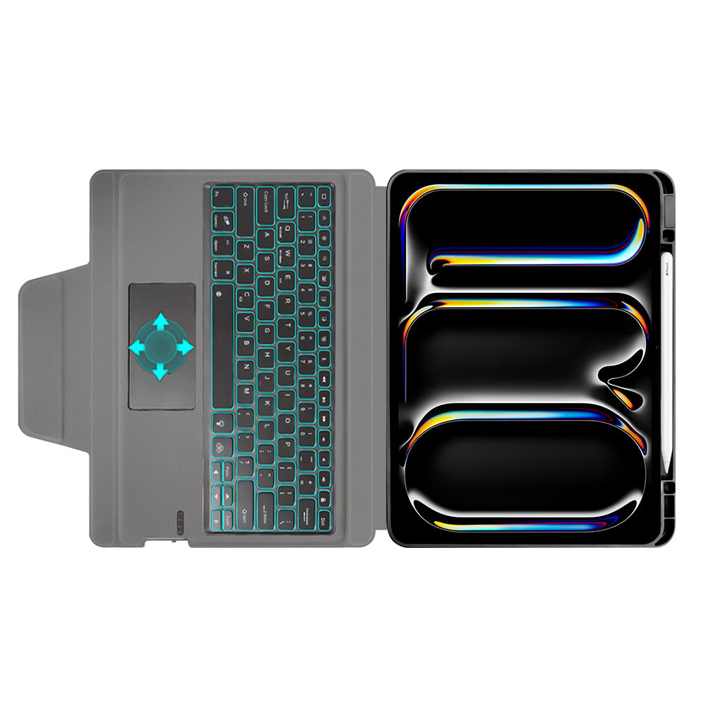 Tastaturdeksel for Apple iPad Pro 13 (2024), Techsuit, KeyTab Pro, Svart