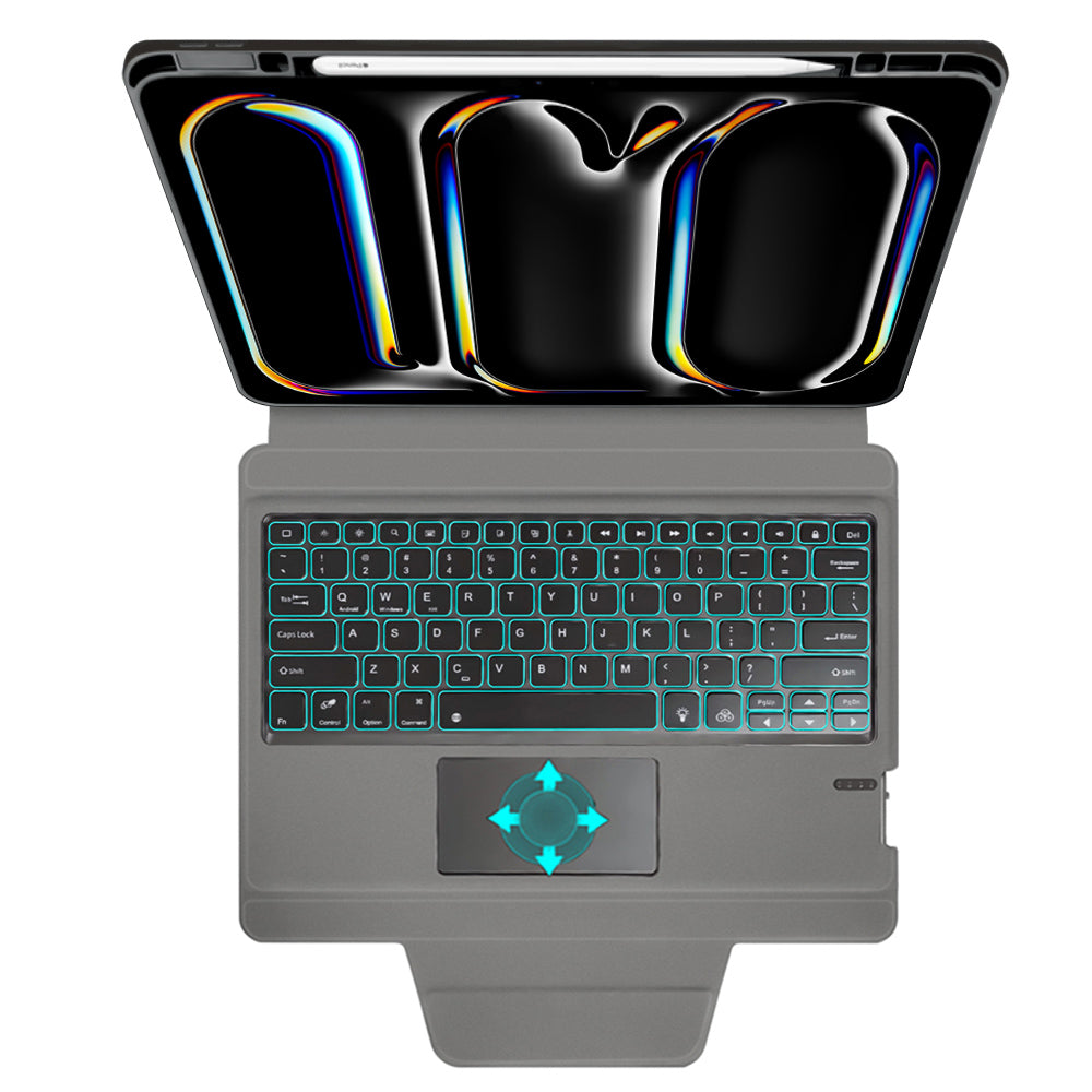 Tastaturdeksel for Apple iPad Pro 13 (2024), Techsuit, KeyTab Pro, Svart