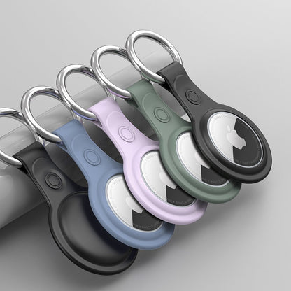 DUX DUCIS Secure deksel for Apple AirTag, sett med 4 stk, svart / blå / rosa / grønn