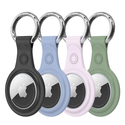 DUX DUCIS Secure deksel for Apple AirTag, sett med 4 stk, svart / blå / rosa / grønn