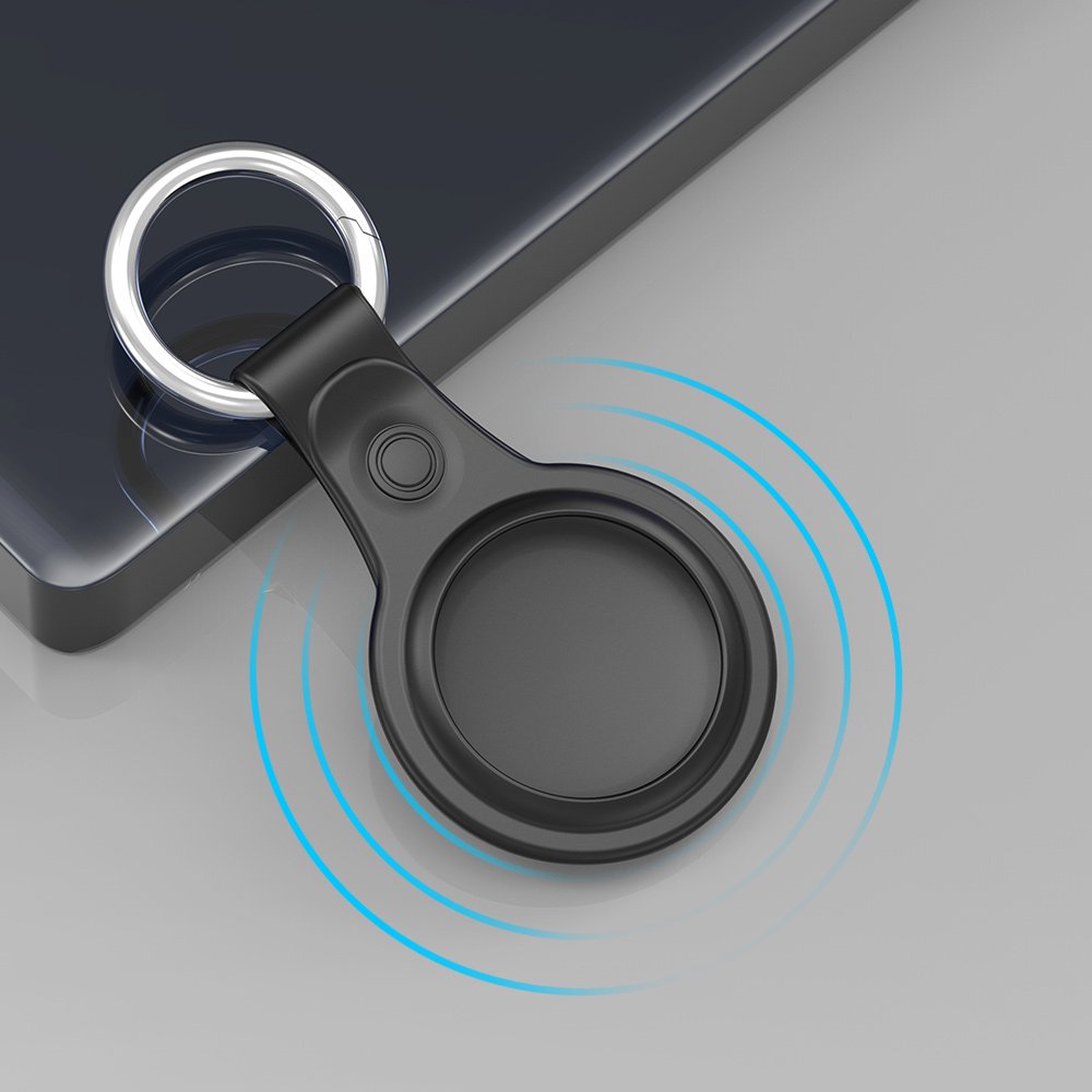 DUX DUCIS Secure deksel for Apple AirTag, sett med 4 stk, svart / blå / rosa / grønn