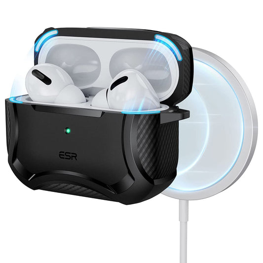 ESR Cyber Armor Tough deksel for Apple AirPods Pro Series, Svart