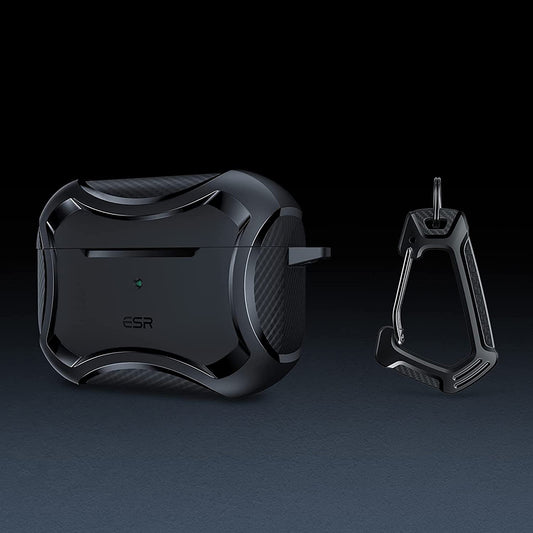 ESR Cyber Armor Tough deksel for Apple AirPods Pro Series, Svart