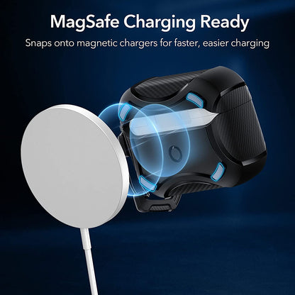 ESR Cyber Armor Tough deksel for Apple AirPods Pro Series, Svart