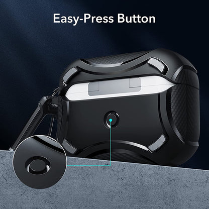 ESR Cyber Armor Tough deksel for Apple AirPods Pro Series, Svart