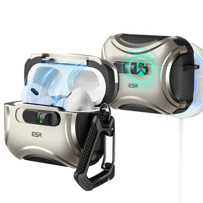 ESR Cyber FlickLock-deksel for Apple AirPods Pro 3, Grå