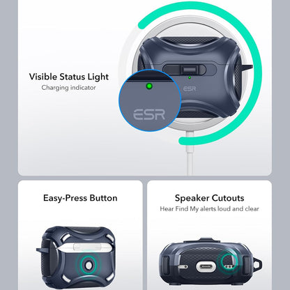 ESR Cyber-deksel for Apple AirPods Pro Series, Blå