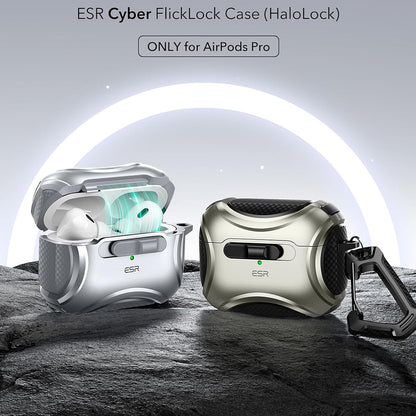 ESR Cyber-etui for Apple AirPods Pro-serien, grå