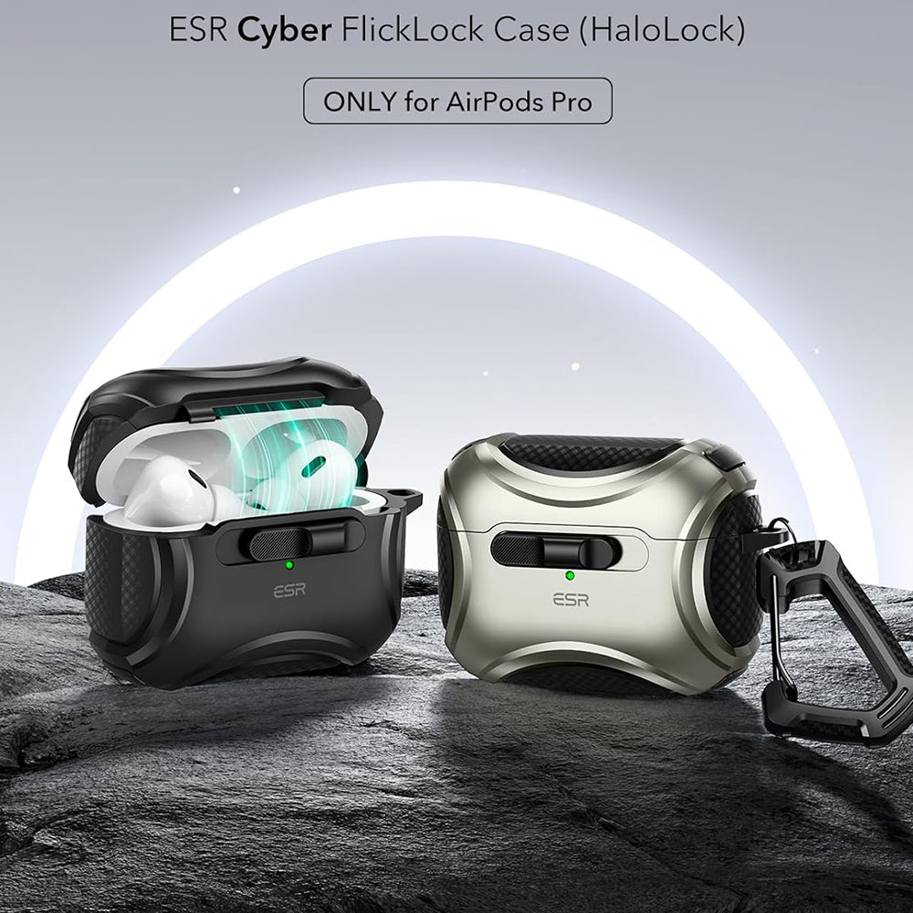 ESR Cyber-deksel for Apple AirPods Pro Series, Svart