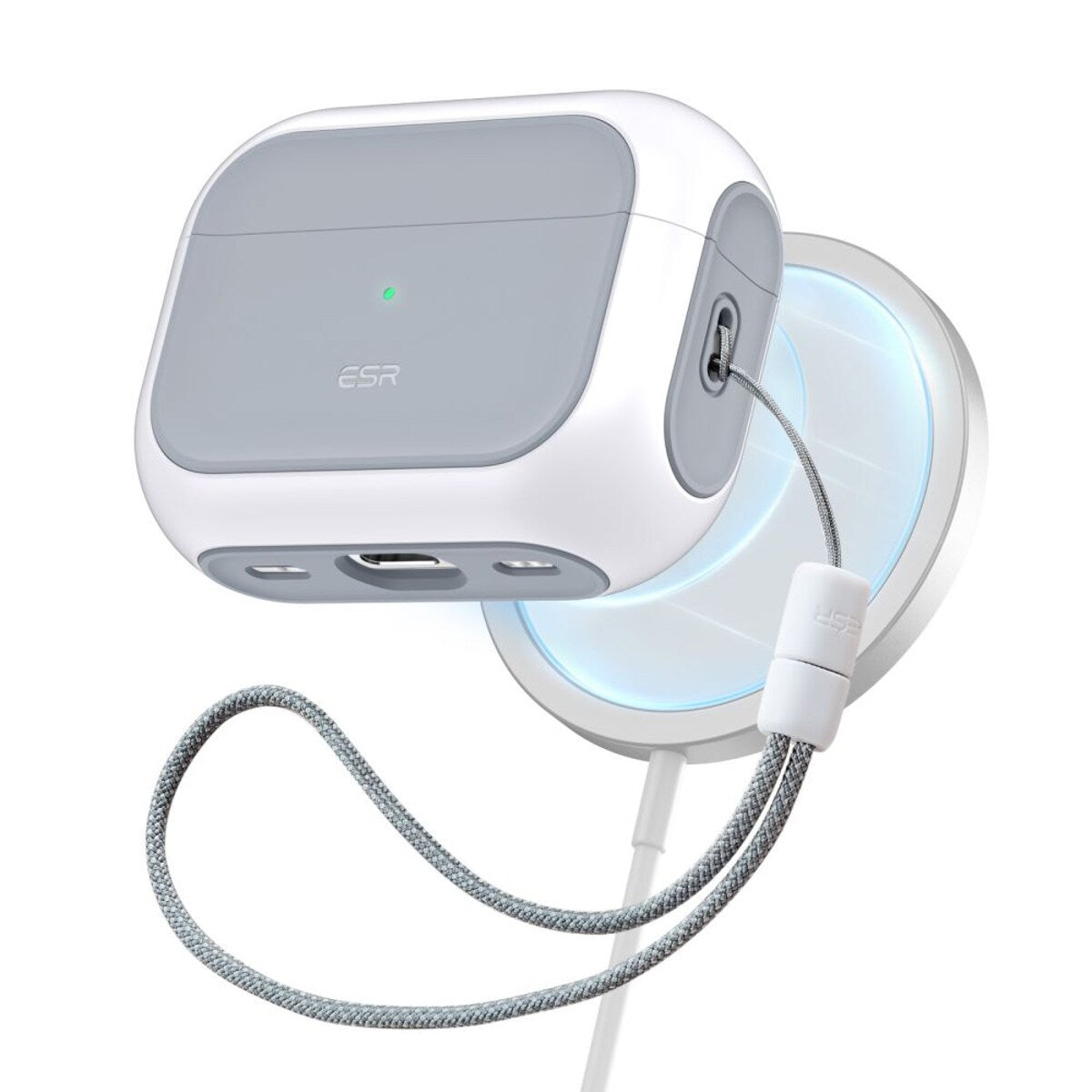 ESR Orbit Hybrid-deksel for Apple Airpods Pro 3, Hvit
