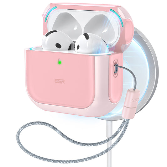 ESR Orbit Hybrid-deksel for Apple AirPods 4, Rosa