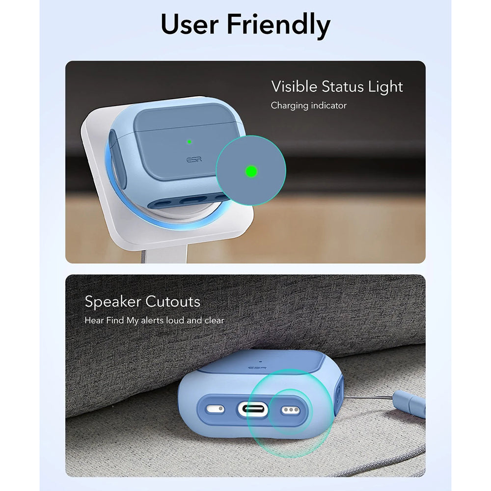 ESR Orbit Hybrid-etui for Apple AirPods Pro 3, Blå