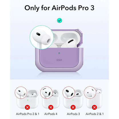 ESR Orbit Hybrid-deksel for Apple AirPods Pro 3, Lilla