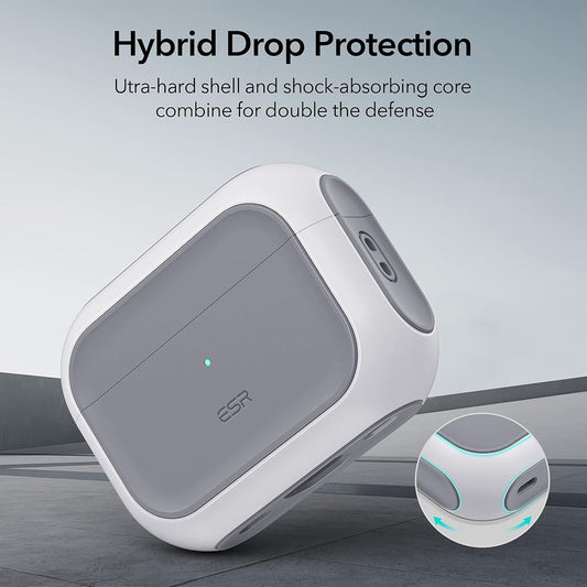 ESR Orbit Hybrid-deksel for Apple AirPods Pro Series, Hvit